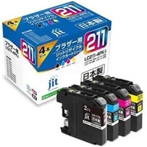 ジット JITB2114P ブラザー brother：LC211-4PK（4色パック）対応
