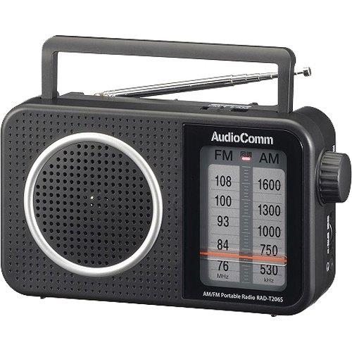 オーム電機 AudioComm AM／FMポータブルラジオ RAD-T206KS : ベスト