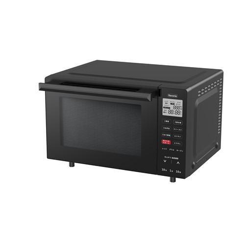 エスケイジャパン RVMW100VBK レボニアオーブンレンジ 20L ブラック エスケイジャパン RVMW100VBK レボニアオーブンレンジ 縦開きドア 温度