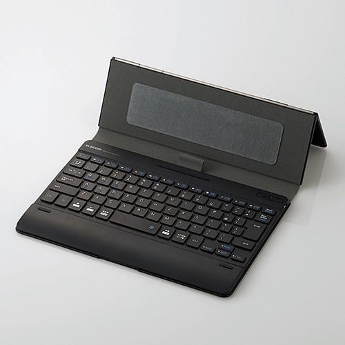 エレコム TK-CAP02BK タブレットケース付きワイヤレスBluetooth(R)キーボード ブラック｜best-denki