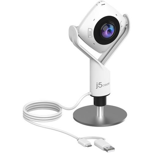 j5 create USBミーティングWebカメラ JVC360 j5create JVCU360 USB ミーティング Webカメラ ホワイト : ベスト電器