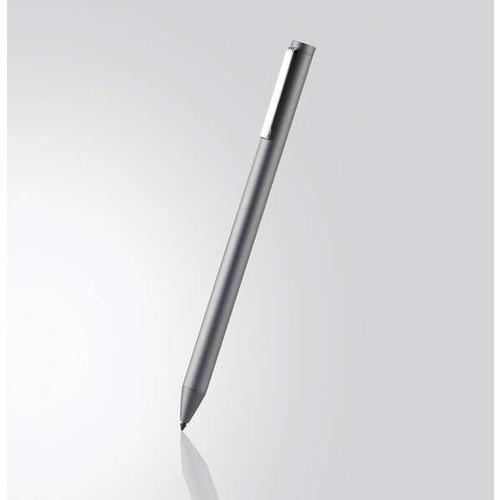 エレコム P-TPACSTAP01GY アクティブタッチペン リチウム充電式 iPad専用 パームリジェクション対応 ペン先交換可能 グレー