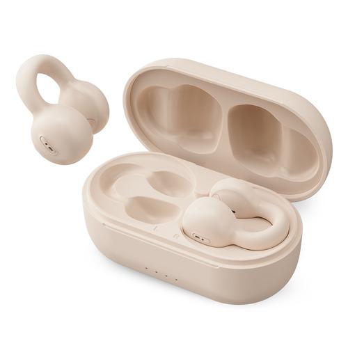 KING LUCKY i20 ベージュ OPENEAR 完全ワイヤレスイヤホン 左右分離