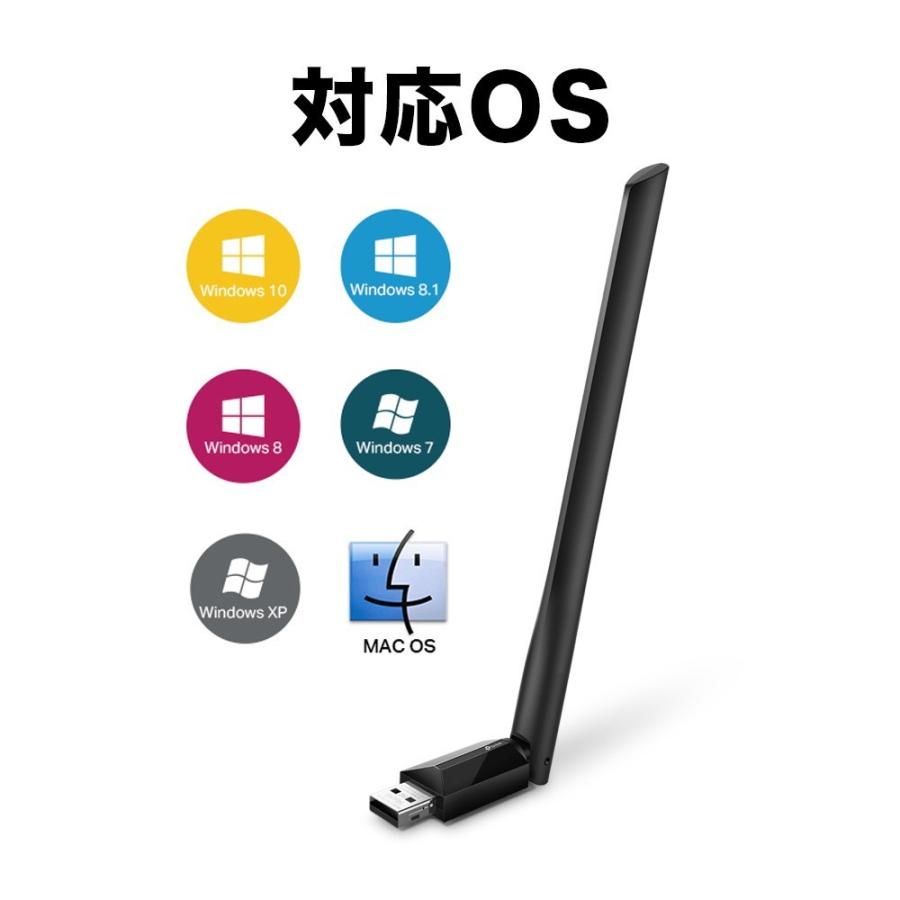 TP-Link ティーピーリンク AC600 ハイパワーデュアルバンド無線LAN子機
