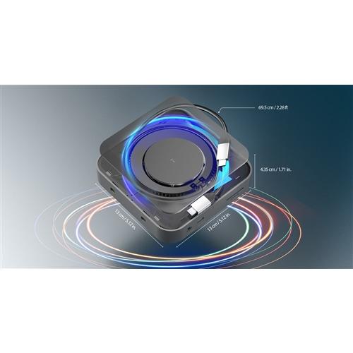 j5create JCD3199 15W磁力ワイヤレス充電パッド搭載デュアルHDMI