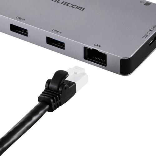 エレコム DST-090BP1SV USB Type-C ドッキングステーション 9-in-1 4K