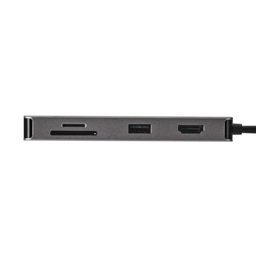 エレコム DST-090BP1SV USB Type-C ドッキングステーション 9-in-1 4K