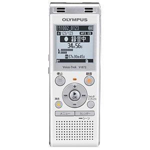 オリンパス V-872 WHT セットアップ ホワイト Voice-Trek ICレコーダー 評判 4GB ボイストレック