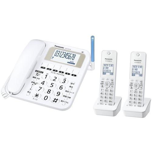 販売実績No.1 パナソニック VE-E10DW-W ホワイト RU ル 子機2台 デジタルコードレス電話機 安売り
