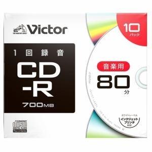 Victor(ビクター) AR80FP10J2 音楽用 CD-R  プリンタ対応 10枚 ケース入り