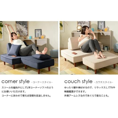 CELLUTANEセルタン コンパクトカウチソファ 2人掛け「NAP」 アッシュ