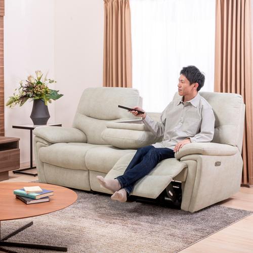 まつ【未使用】ヤマダオリジナル　電動 リクライニング ソファ まつ様専用【未使用】ヤマダオリジナル 電動 リクライニング ソファ