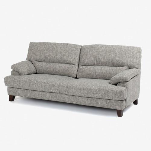 大塚家具 [3人掛]ソファ 「アクア SD-341C」 布 ライトグレー色 脚 