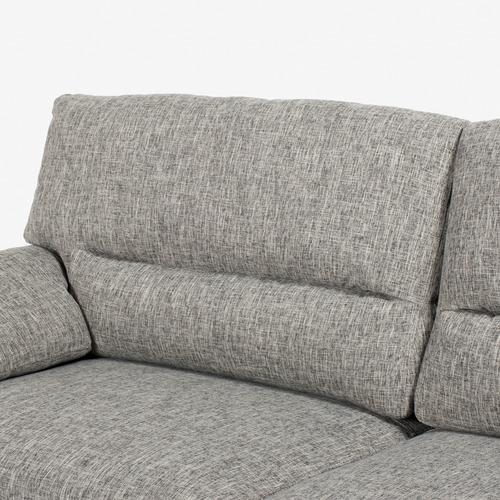 大塚家具 [3人掛]ソファ 「アクア SD-341C」 布 ライトグレー色 脚