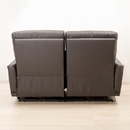 ヤマダオリジナル 電動リクライニングソファ 「YES140018N DBR2Pカワ