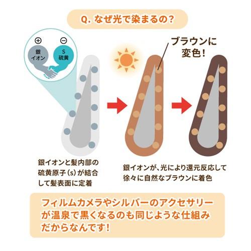 ヤマダデンキ ブラシ簡単カラージェル 光で白髪染め 洗い流し不要 男女