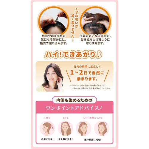 ヤマダデンキ ブラシ簡単カラージェル 光で白髪染め 洗い流し不要 男女