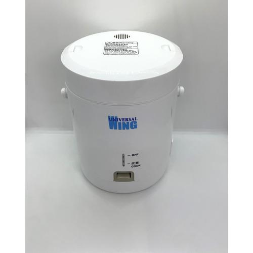新品未使用　海外　国内　UNIVERSAL WING URC-1.5M 炊飯器 ユニバーサルウィング URC-1.5M 小型炊飯器 海外対応 1.5合炊き 白