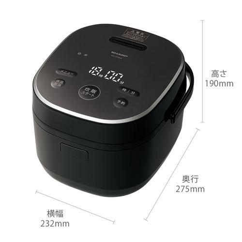 在庫限り】シャープ KS-CF05E-B ジャー炊飯器 取っ手つき3mm厚釜