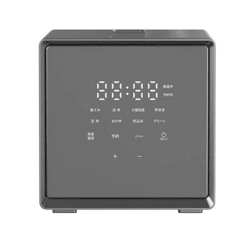 YAMAZEN NEJS-025CM キューブ型マイコン炊飯器 2合炊き ブラック