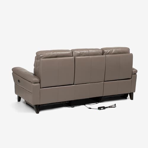 大塚家具 電動リクライニングソファ 3人掛け「L／S RELAX-65 エルエスリラックス-65」幅215cm 革#J／S-232E グラナイト色_4