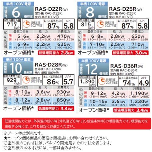 【無料長期保証】日立 RAS-D63R2 ルームエアコン 白くまくん Dシリーズ (20畳用)｜best-denki｜10