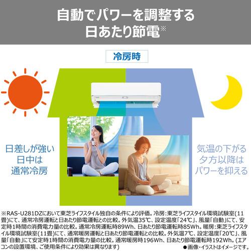 東芝 エアコン 6畳 プラズマ空清搭載 省エネ 掃除機能 AIセンサー 大清