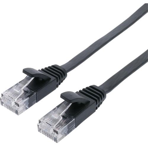 ミヨシ C6A-F30BK 極うすLANケーブル 30m ブラック C6AF30BK : ベスト