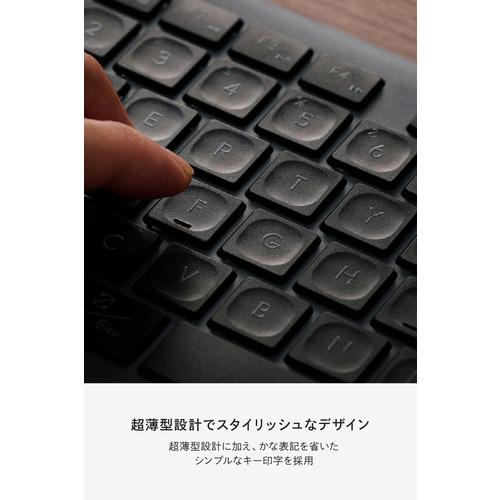 エレコム TK-PN10FMPBK フルサイズ ワイヤレスキーボード Bluetooth&