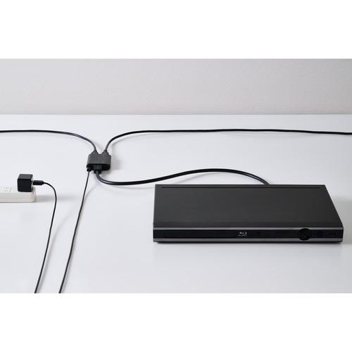 エレコム VSP-HD4K120BK HDMI 分配器 1入力2出力 スプリッター 4K対応
