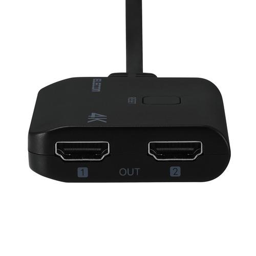 エレコム VSP-HD4K120BK HDMI 分配器 1入力2出力 スプリッター 4K対応