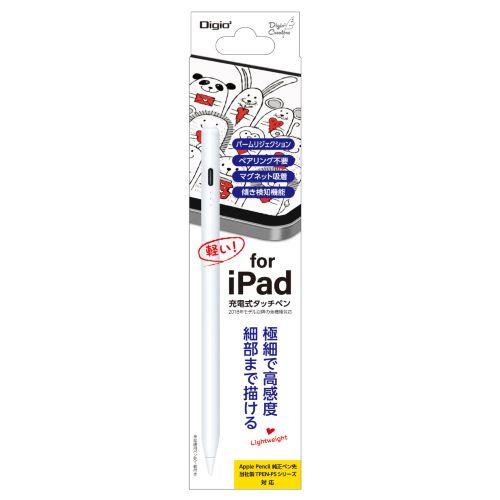 ナカバヤシ TPEN-004W iPad専用充電式タッチペン 軽量タイプ ホワイト