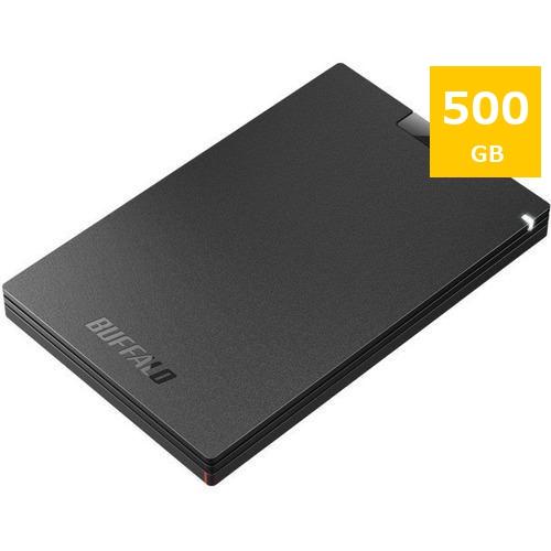 ５５％以上節約 バッファロー 黒 500GB SSD SSD-PG500U3-BC 内蔵型SSD