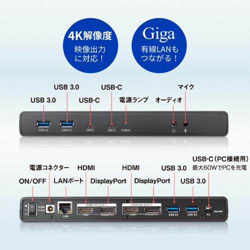 アイ・オー・データ機器 US3C-DS1／PD-A ドッキングステーション HDMI