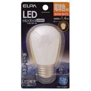 ELPA LDS1L-G-G901 LED電球 「サイン球形」(電球色・口金E26)｜best-denki