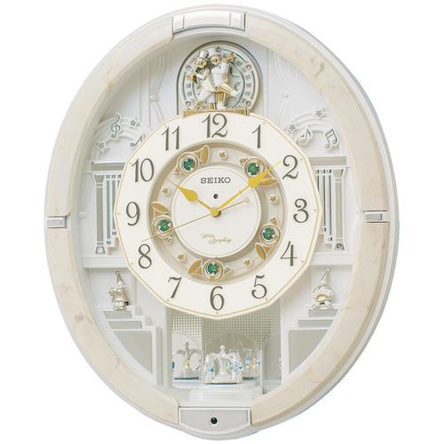 SEIKO　電波クロック　からくり時計　AM906W　Hi-Fi音源 セイコークロック RE576A 電波からくり時計 音量調節機能 時報モニター