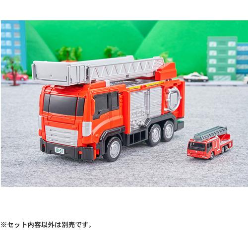 タカラトミー トミカビークルタウン 変形はしご消防車（トミカ付き