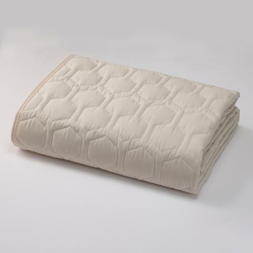 [ダブル]By IDC ヤマダ×大塚家具 ズレにくいベッドパッド3点パック 速乾タイプ 140×195cm ボックスシーツ2枚 ゴムなし_6