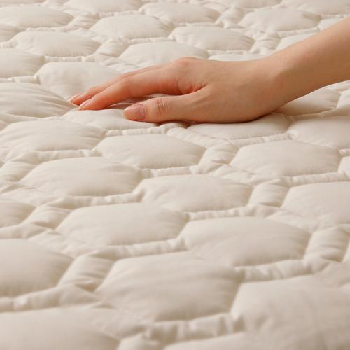 [ダブル]By IDC ヤマダ×大塚家具 ズレにくいベッドパッド3点パック 速乾タイプ 140×195cm ボックスシーツ2枚 ゴムなし_7
