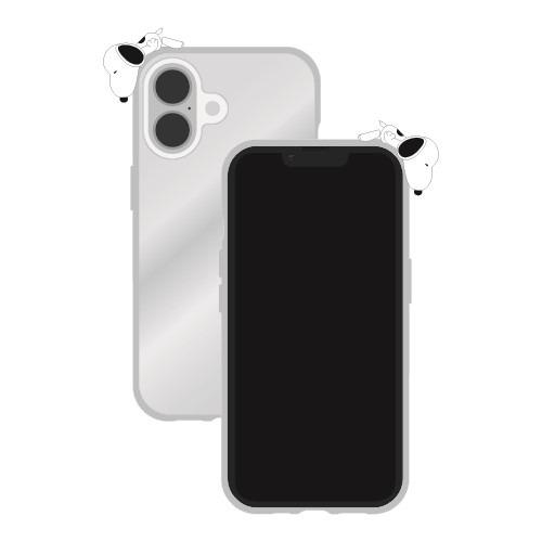 グルマンディーズ SNGG-86A ピーナッツ フレーム IIIIfit CleariPhone 16 2LENS model対応ケース スヌーピー
