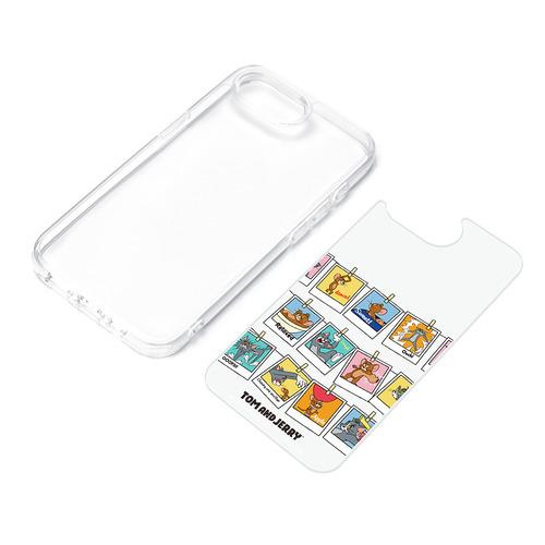 PGA PG-W25KPT01TAJ iPhone 16e用 クリアハイブリッドケース トムとジェリー／A