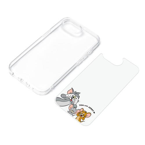 PGA PG-W25KPT02TAJ iPhone 16e用 クリアハイブリッドケース トムとジェリー／B