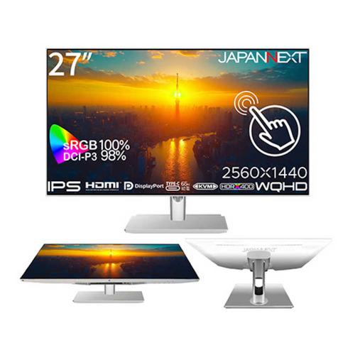 JAPANNEXT 27インチ WQHDモニター IPSパネル搭載 ホワイトカラー JN
