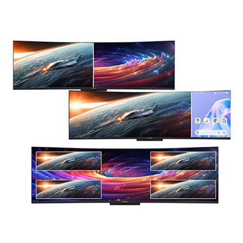 JAPANNEXT 量子ドット有機ELパネル144Hz DWQHD 超ウルトラワイド湾曲