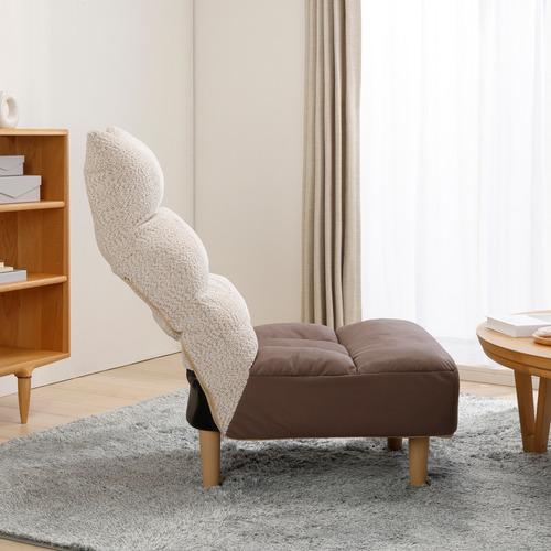 ヤマダオリジナル 脚付きポケットコイル座椅子 幅57cm リクライニング