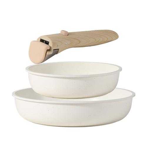 CAROTE(カローテ) ICE cream ベーシックフライパン付 3点セット 20cm