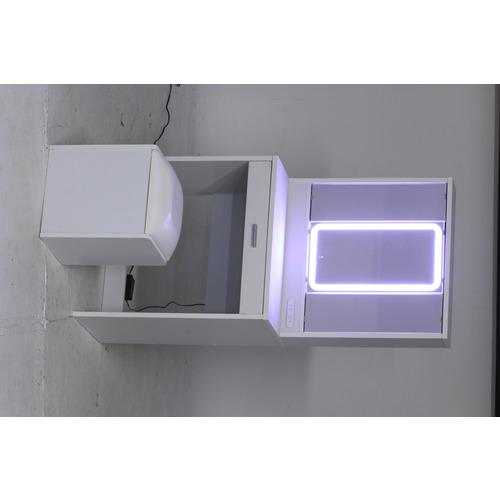 不二貿易 三面鏡ドレッサーWH ホワイト 99546 : ベスト電器Yahoo!店