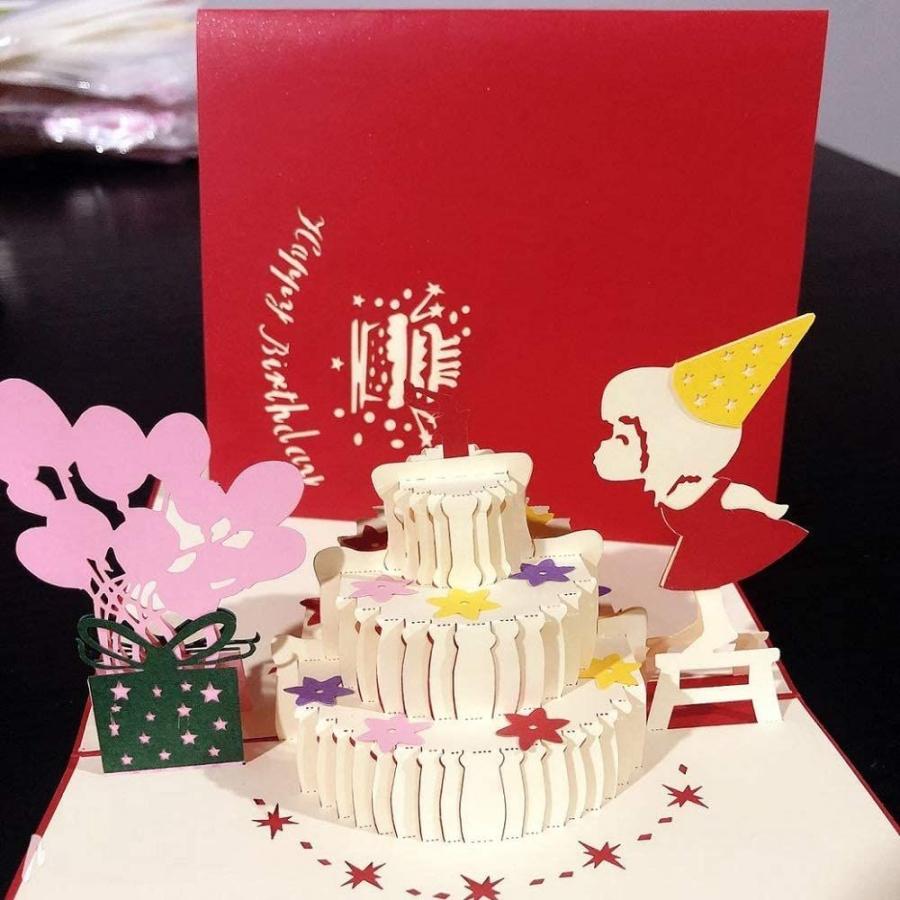 母の日 父の日 記念日 ハのための3dポップアップカードグリーティングカード ラブカード 誕生日カード サンキューカード バレンタインカード クリスマス