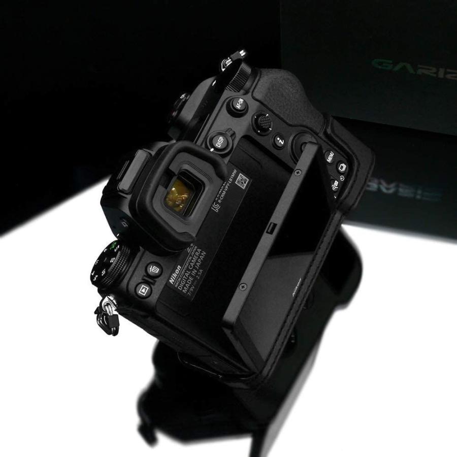 GARIZ Nikon Z6/Z7 用 本革カメラケース XS-CHZ6/7BK ブラック 