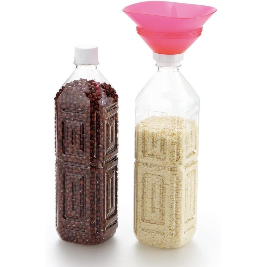 曙産業 ロート ホワイト 日本製 ペットボトルを米びつとして使える漏斗 お米の計量・保存・移し替えがこれひとつ 冷蔵庫のドアポケットや野菜室  :20210622132157-00373:Best Filled Shop - 通販 - Yahoo!ショッピング